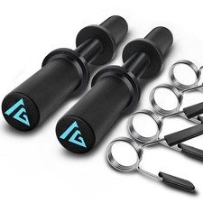 16" Olympic Dumbbell Handle, Dumbbell Bar for 2-inch Olympic Weight Plates, L...