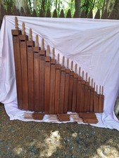 Vintage Wood Pipe Organ Pipes, 38 Wooden Pipes. Beautiful Condition!
