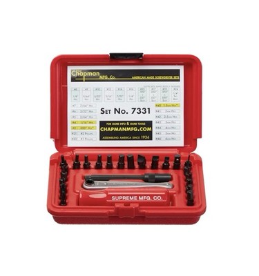 Supreme x the Chapman Mfg. Co. Red Screwdriver Set FW19