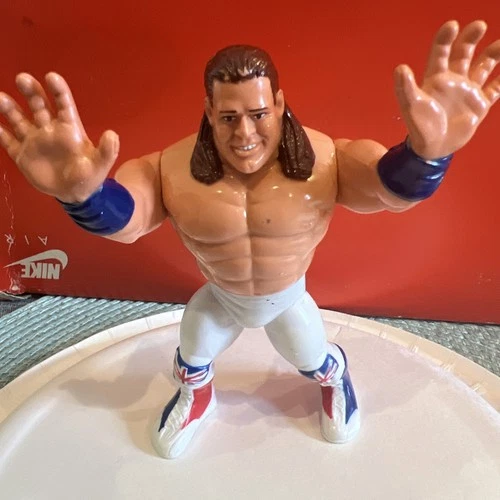 WWF Hasbro British Bulldog Davey Boy Smith Figure Series 4 1992 WWE VERY NICE