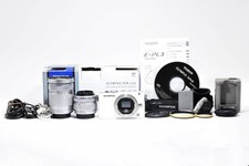 OLYMPUS PEN Lite E-PL3 Mirrorless Camera 14-42mm  40-150mm Lens Set