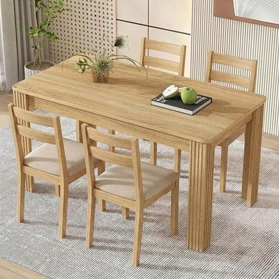 Esstisch Eiche 140 cm rechteckig Küchentisch 4-6 Sitzer modern
