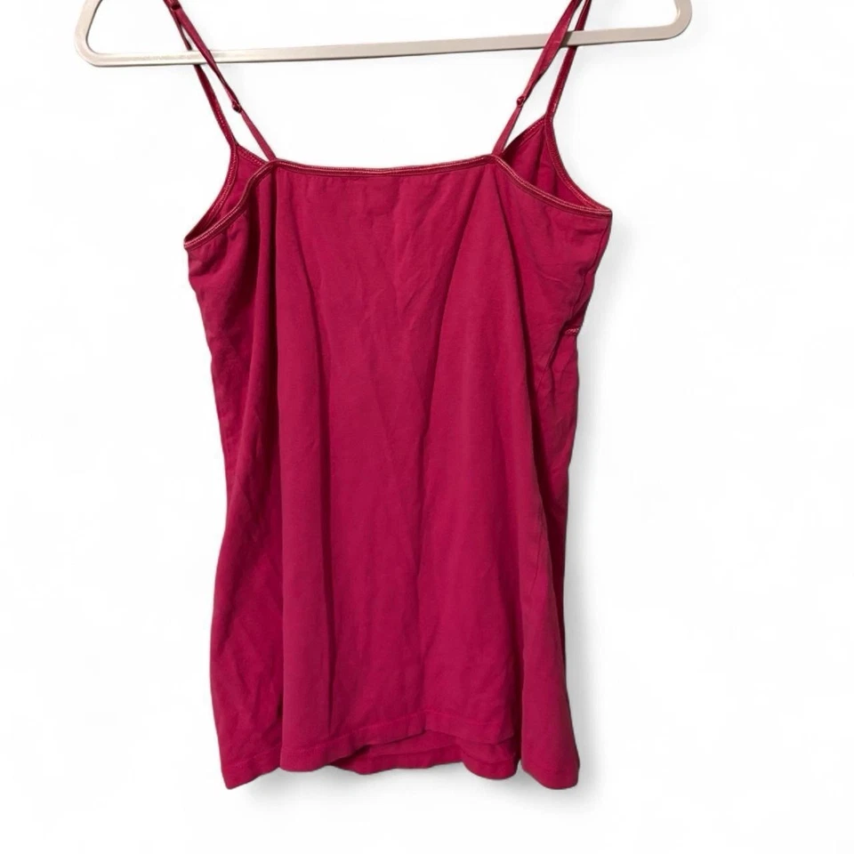 Hot pink tank top with adjustable straps #pinktop #y2k  hot pink, tank top - Image 2 of 2