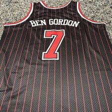 Vintage Chicago Bulls Ben Gordon NBA Basketball Jersey Adidas Sz XL Black Sewn