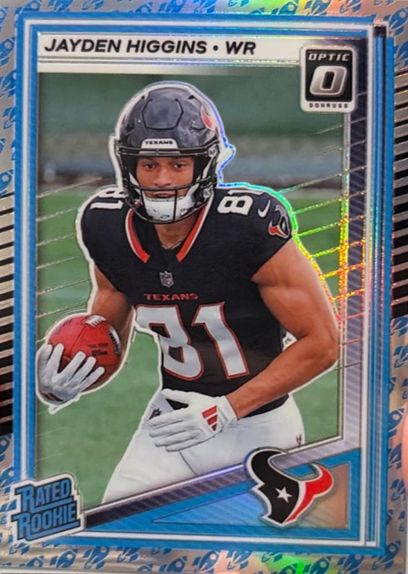 2025 Donruss Optic Rated Rookies#225 Jayden Higgins Rocket