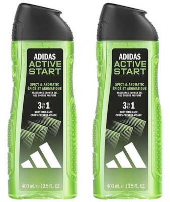 adidas ACTIVE START Duschgel 3 in 1 Shower Gel würzig aromatischer Duft 2x 400ml