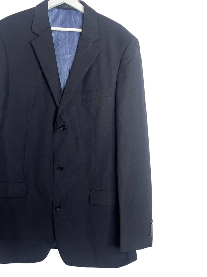 Blazer Oleg Cassini Para Hombres 44XL Negro Lana Abrigo Deportivo Traje Chaqueta Clásico Foto 3 de 4