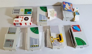 C-441 VINTAGE 1980'S COLLECTION OF GALOOB MICRO MACHINES TRAVEL CITY PLAYSETS!