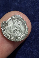 ELIZABETH I Penny Hammered silver coin Cross Crosslet MINT 2nd issue spink 2558