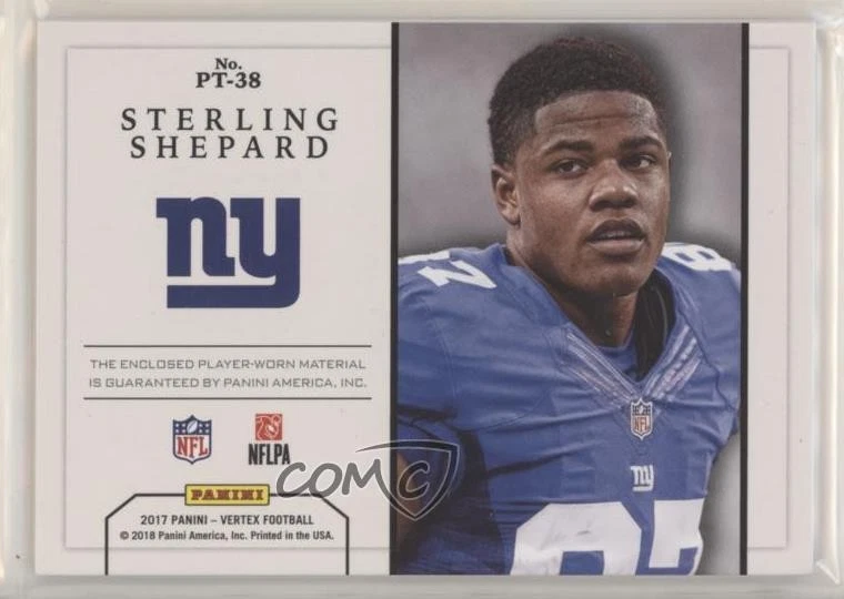 2017 Panini Vertex Portraits /99 Sterling Shepard #PT-38 - Image 2 of 2