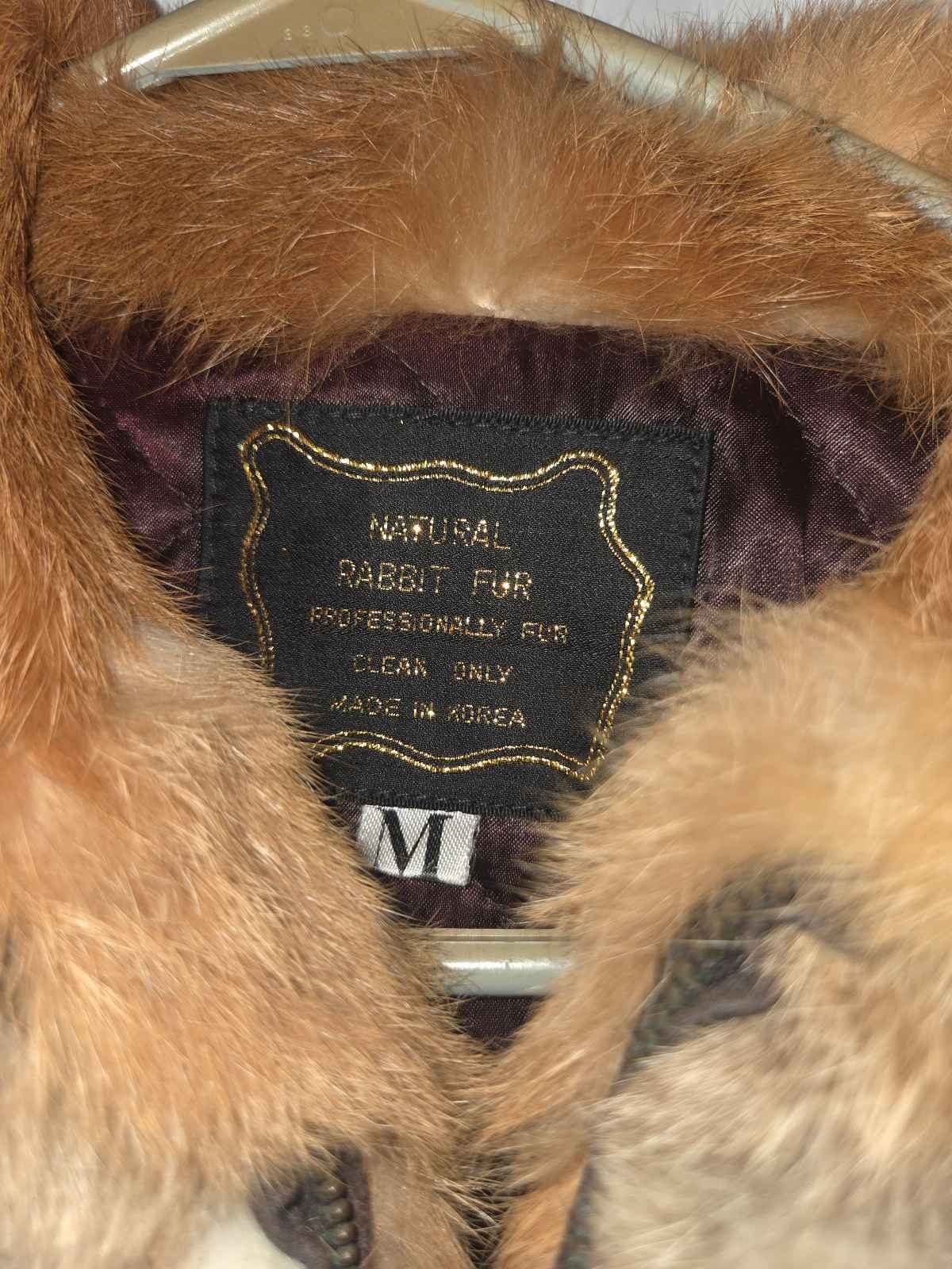 Rabbit Fur Patchwork Cropped Jacket - image 3