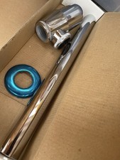 P-Trap Contemporary Round Bottle Trap 1-1/4" Chrome Bottle tube drain kit