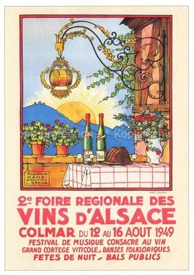 Hansi  Waltz J J Kuenstlerkarte Alsace Elsass Vins Alsace Colmar Festival fete d