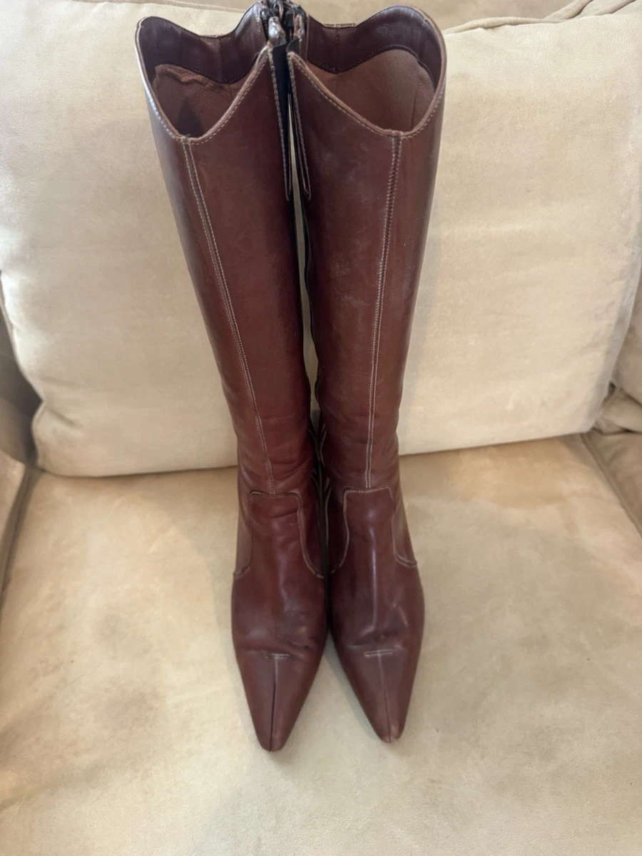 Bottes D’équitation Neuves Donald J Pliner – Marron, Cuir Daim, Taille 7 US Femme
