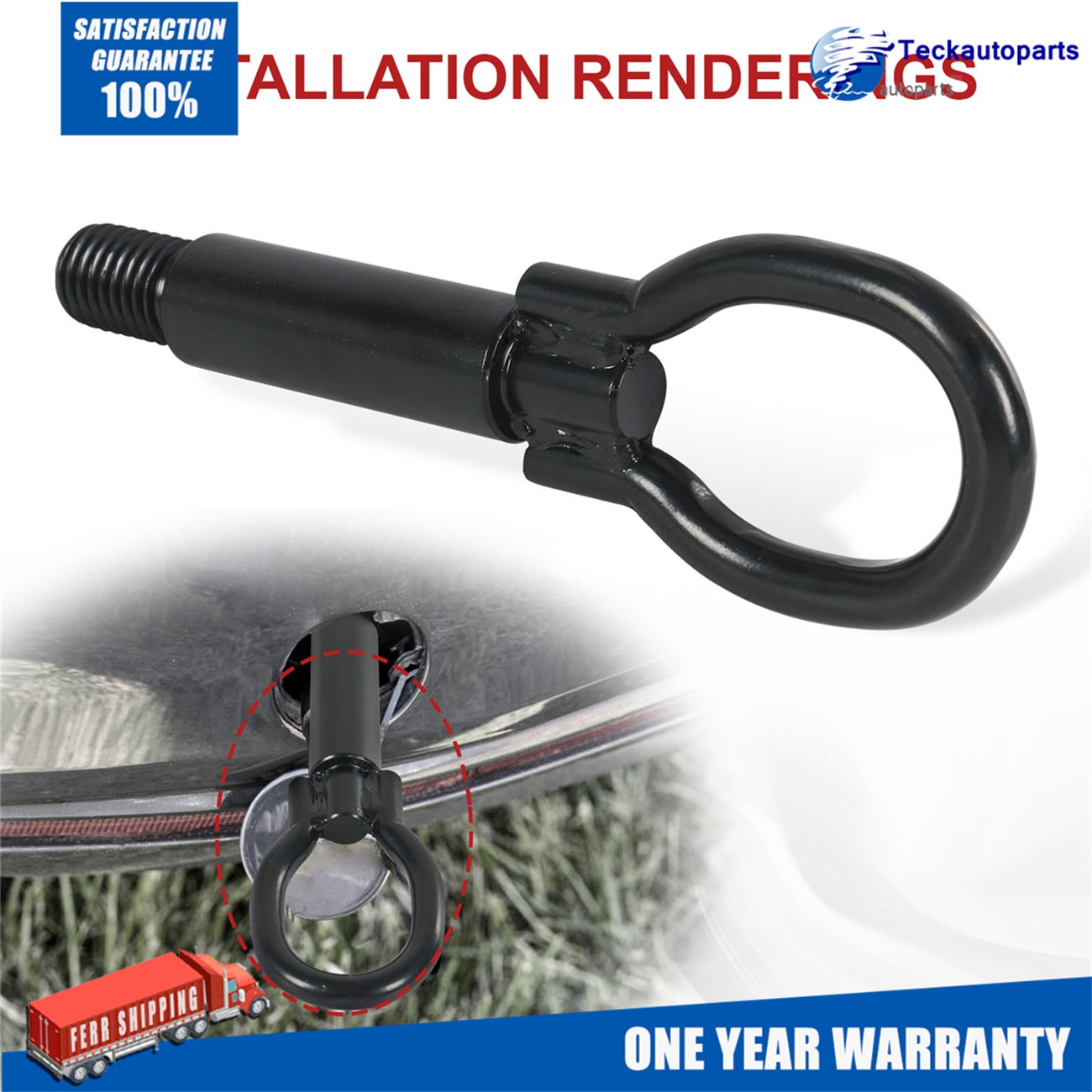 TOWING EYE HOOK 6K0803615C for VW Polo Up! Skoda Fabia Citigo SEAT Ibiza