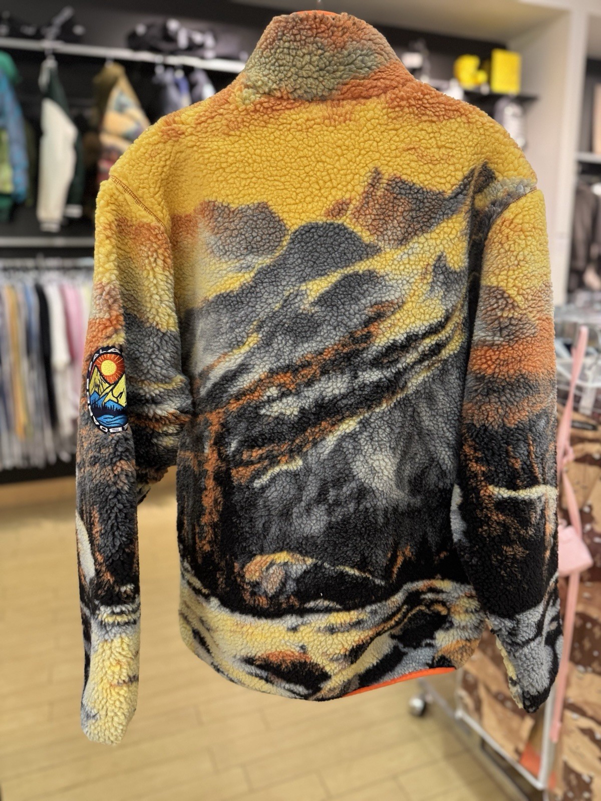 Palace Appalachian Funnel Fleece Palaska Orange Large P27JK117-Small, Brand New thumbnail 2