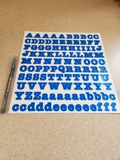 Creative Memories Large Primary Blue ABC/123 Classic Letter Stickers