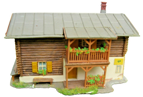 (1089) Maqueta de tren N: Kibri escala N gran casa de montaña | Condition: Gebraucht