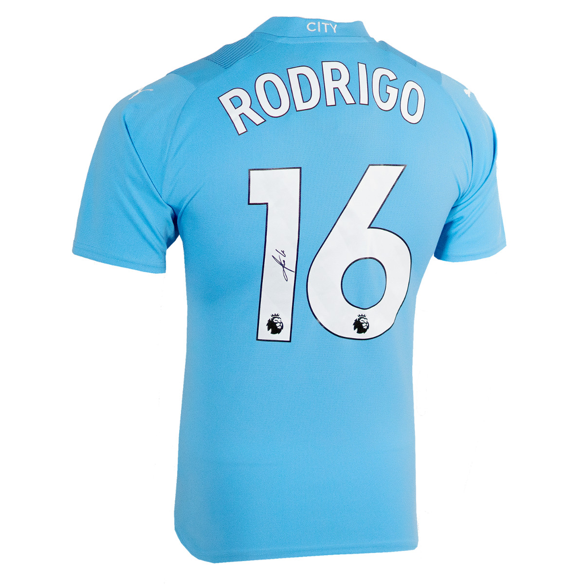Rodri Signed Manchester City Shirt 2023-24 Number 16 Autograph Jersey COA