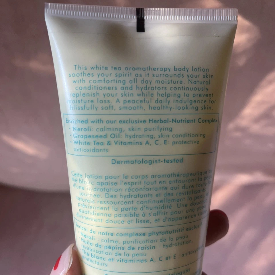 The Healing Garden Relax Therapy Moisture Body Lotion White Tea 7oz vintage NOS - Image 4 of 4