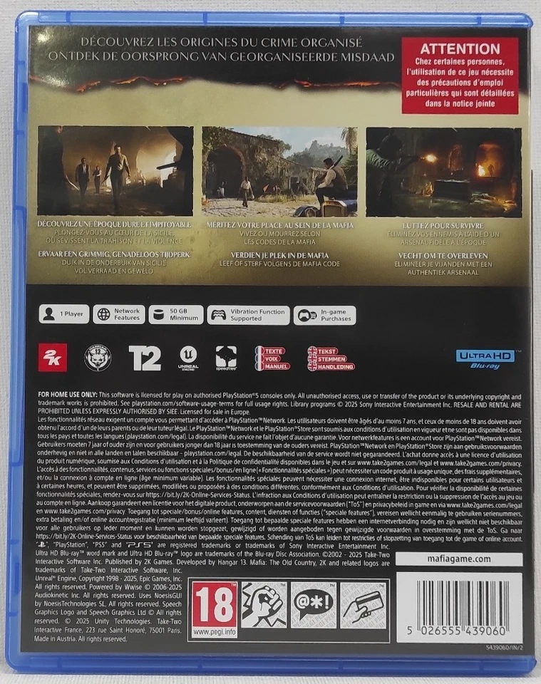 Mafia - The Old Country - PS5, photo 2 sur 2