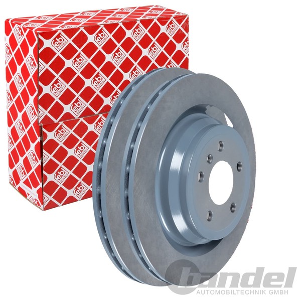 2X febi Bremsscheiben Ø330Mm Hinten Passend FÜR MERCEDES-BENZ GLE M-KLASSE-image