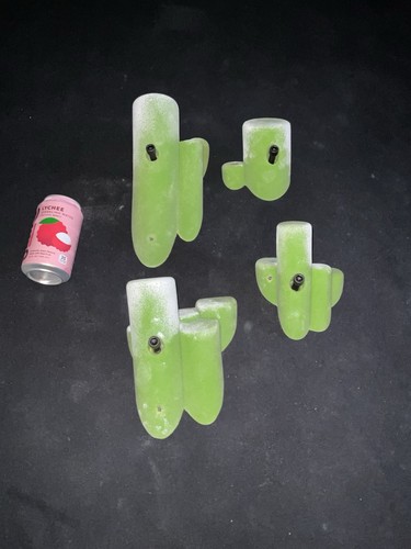So Ill Pipes Large 3 Set Of 4 Climbing Holds Bright Green Color