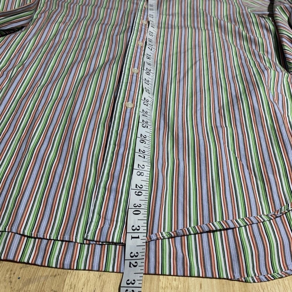 POLO Ralph Lauren VTG 90s Y2k Shirt Mens 16.5 /L Stripe Regent Classic thumbnail 5