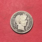 (1) Beautiful Toned Antique 1913-S Barber Dime CHOICE G-GOOD NICE FILLER