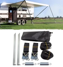 Thule Side Hold Down Kit Tie Down Straps Awning Caravan Motorhome Storm Wind Set