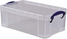 Image of Really Useful 5 Litre Clear Plastic Storage Box Value not found