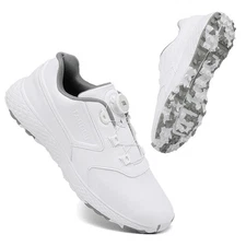 Golf Shoes Men Waterproof Women Non-slip Spikeless Outdoor Leather Footwear