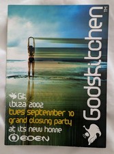 GODS KITCHEN @ EDEN, IBIZA 2002 (CLOSING PARTY) FLYER