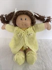 1982 Vintage Cabbage Patch Kids Doll, Brown Hair, Braided, And Brown Eyes