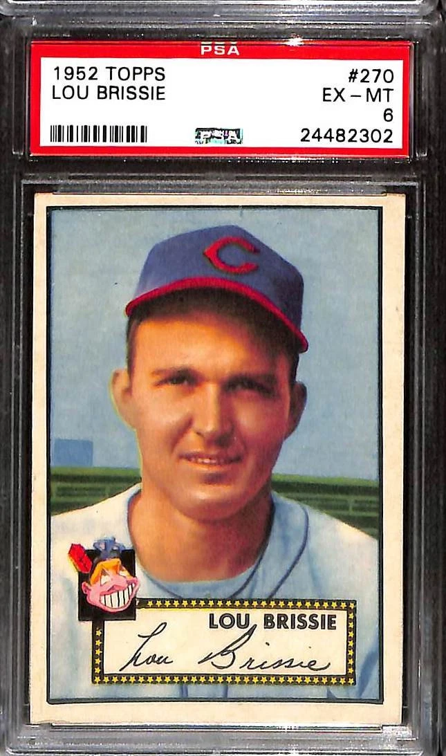 Deal for 1952 Topps #270 LOU BRISSIE PSA 6 EX-MT 24482302