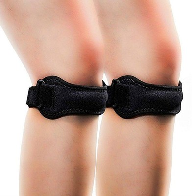 1Pair Knee Brace Support Sports Patella Stabilizer Strap Arthritis Pain Relief