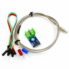 Hiletgo DC 3-5V MAX6675 Module + K Type Thermocouple Temperature Sensor Thermoco