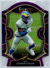 Jordan Fuller 2020 Panini Select Die-Cut Prizm Purple RC Rookie #75 Los Angeles