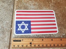 Distressed American Flag     Sticker WORLDWIDE SHIPPING 