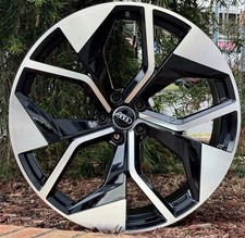 22” Aftermarket Wheels 5x112 ET20 Audi Q7 Q5 Q8 Machine Black  Set Of 4