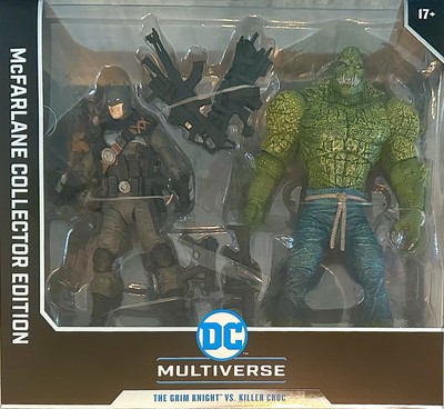 McFarlane THE GRIM KNIGHT VS KILLER CROC Collector Ed. 7  Action Fig. Set. NEW