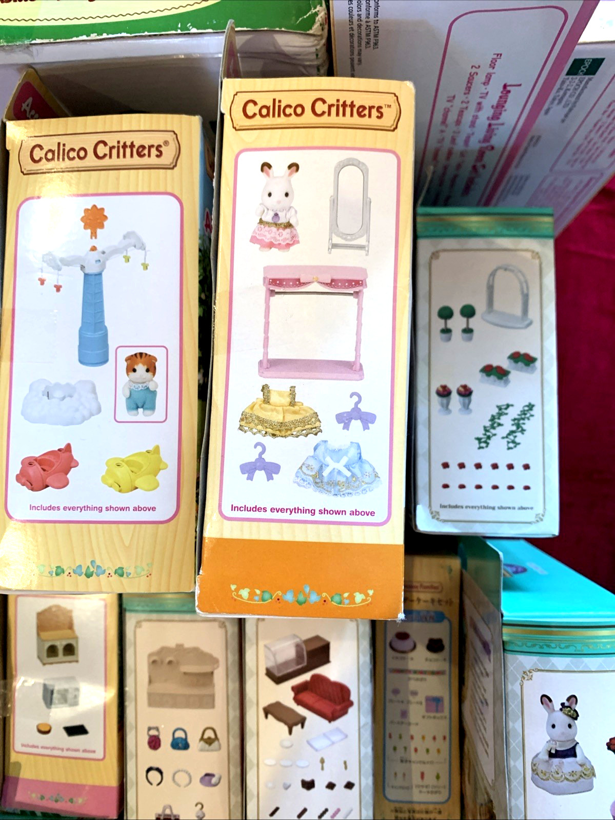 Calico Critters Accessories Furniture Epoch Sylvanian Family, Sold Individually