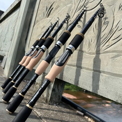 Angelrute Spinning Casting Carbon Federrute Reise Köderlang 1,6m 2,4m