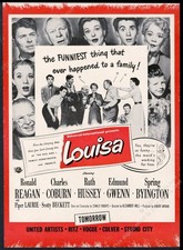 1950 Louisa movie release Ronald Reagan Ruth Hussey photo vintage trade ad