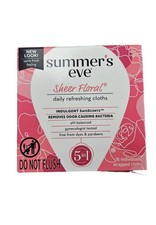 Summers Eve Cleansing Cloths Sheer Floral 16ct NEW LOOK 