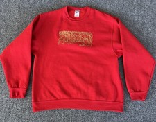 Grand Canyon VTG Sweatshirt Mens L Red Gold Bedazzled Stud Graphic Grandmacore