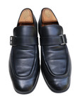 Ermenegildo Zegna Italy Black Leather Penny Loafer Slip On Dress Shoe SZ 9 — photo 9