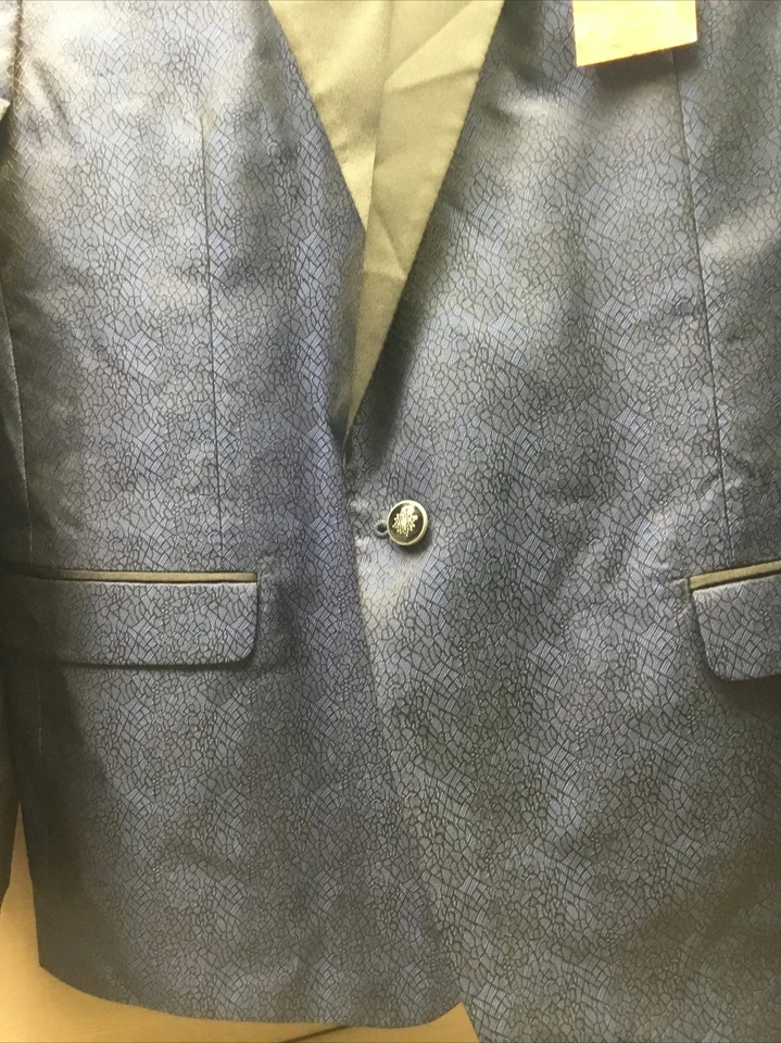 Abrigo deportivo Tallia de un botón para hombre $350, azul marino, 48R Foto 4 de 4