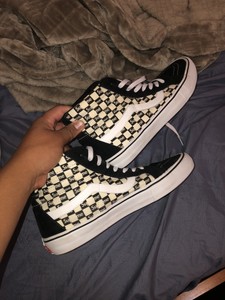 checkered vans size 12