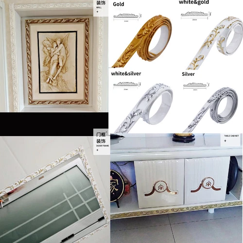 Frame Mold Wall Border Skirting Waist Line 3D Ceiling Edge Self-adhesive - Picture 4 of 20